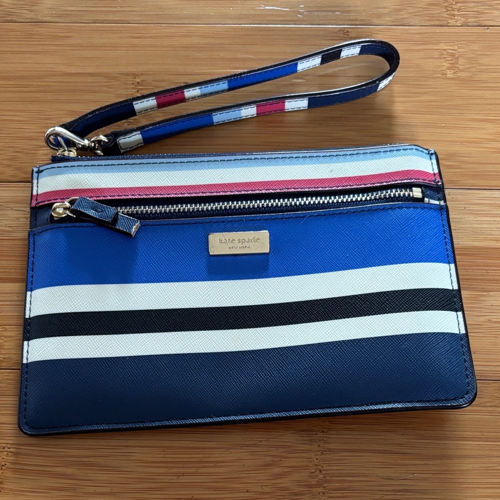 Kate Spade Multicolor Striped Wristlet